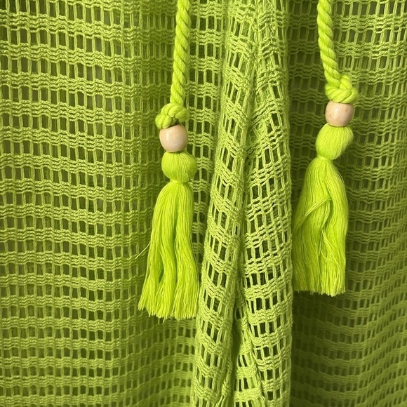 Haute Hippie Pants Size Large Swim Coverup Pool Beach Knit Crochet Pockets A22 - Picture 3 of 7